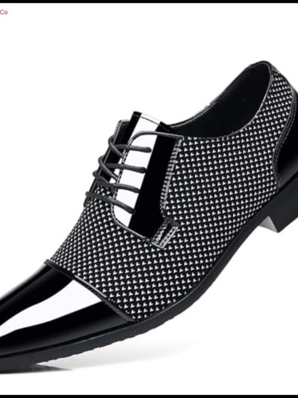 Men's Patent Leather Faux Leather Oxford Dress Shoes Lace-up Formal